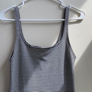 Striped stretchy midi dress ZARA